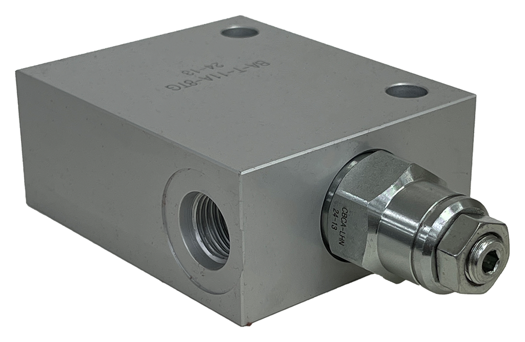 CBCA-LHN-A8T|T-11A Counterbalance Valve, 3:1, 1000-4000psi, 15gpm, with SAE 8 Aluminum Body