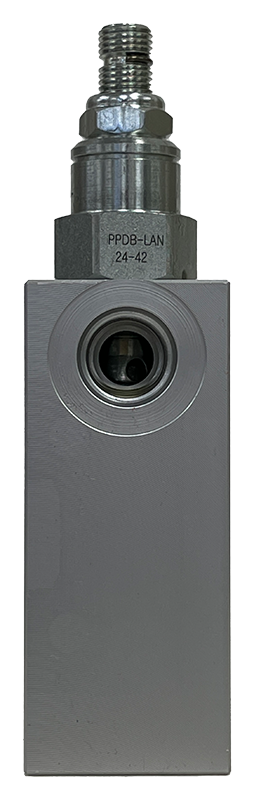 PPDB-LAN-A8T|Pilot Operated Reducing/Relieving T-11A 100-3000 PSI, 0 to 10GPM with SAE8 Aluminium Body