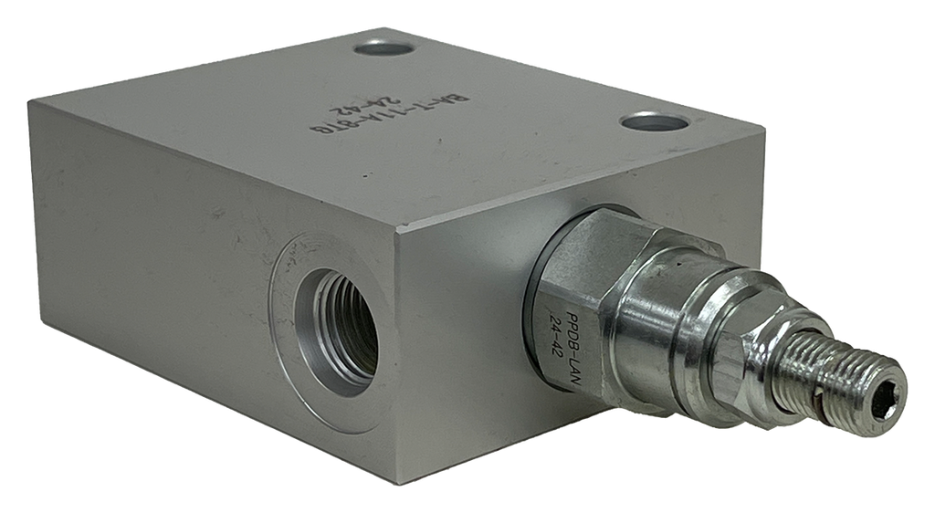 PPDB-LAN-A8T|Pilot Operated Reducing/Relieving T-11A 100-3000 PSI, 0 to 10GPM with SAE8 Aluminium Body