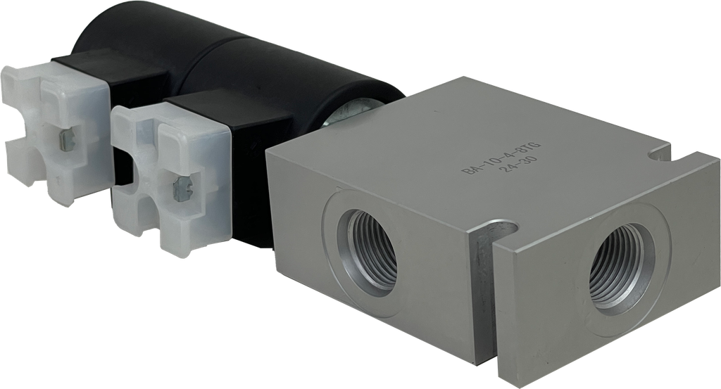 SV10-47C-P-12HD-A8T|Solenoid Valve 4-Way, 3-Position, 12VDC Din with SAE 8 Aluminum Body Closed Center