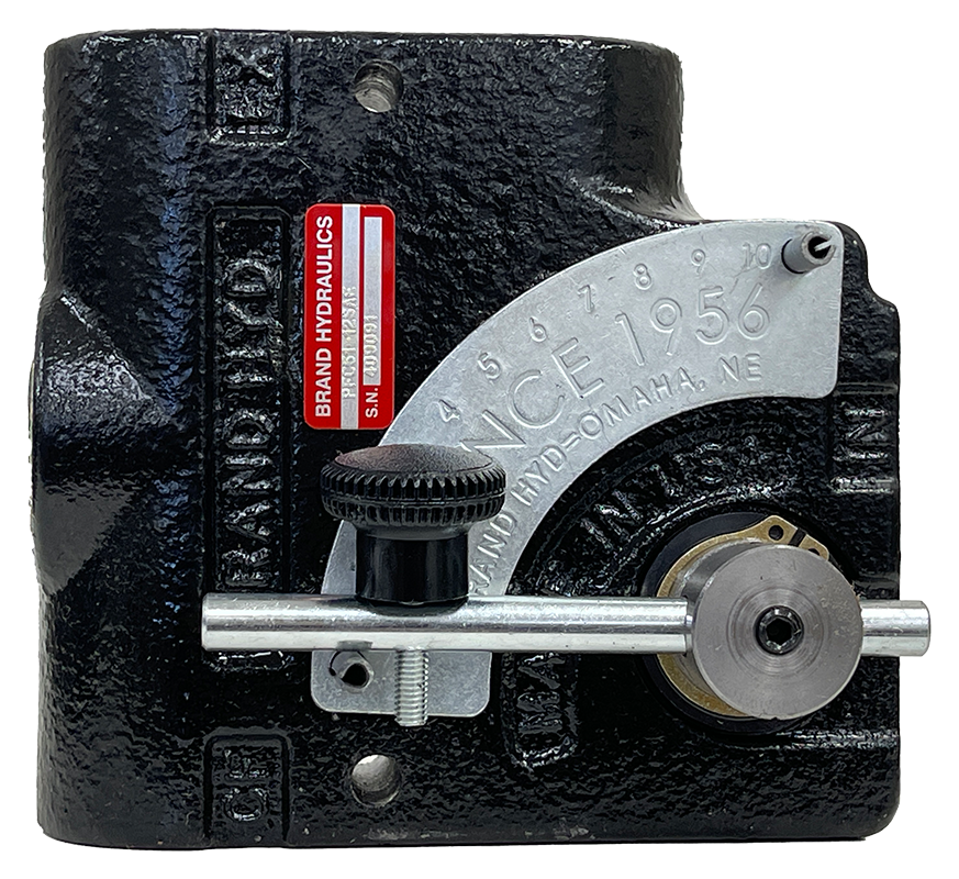 PFC51-12SAE (Brand 30 GPM Pressure Compensated Flow Control, 12 SAE ports - Painted Black)|Brand 30 GPM Pressure Compensated Flow Control, 12 SAE ports - Painted Black
Quote#: 1034