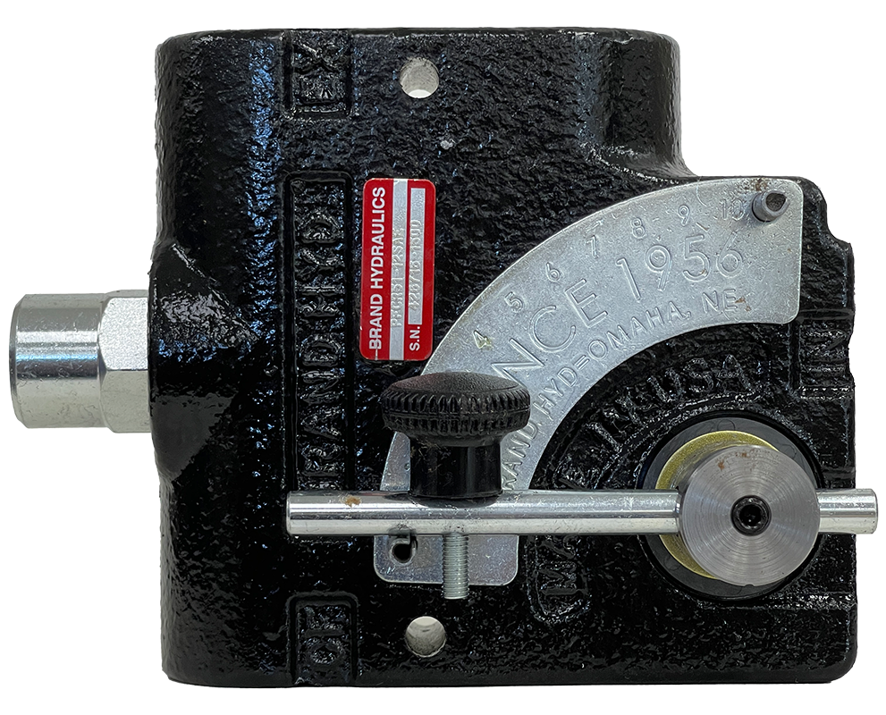 PFCR51-12SAE (Brand 30 GPM Pressure Compensated Flow Control, with Relief, 12 SAE ports -...|Brand 30 GPM Pressure Compensated Flow Control, with Relief, 12 SAE ports - Painted Black
