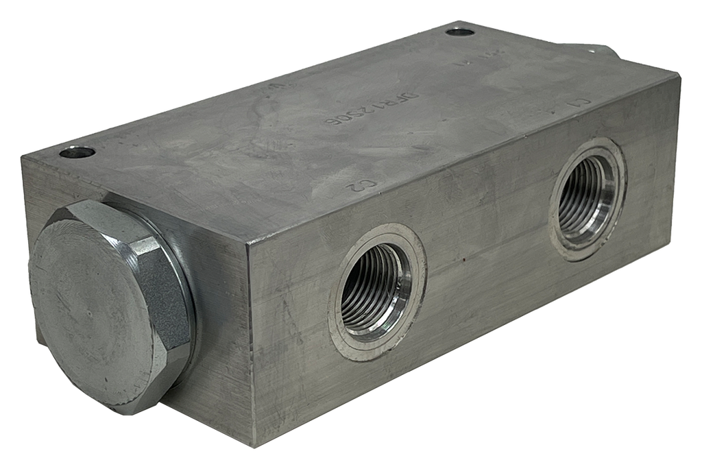 DFR12S06|25 GPM flow divider (inlet #12 ORB) (outlet x 2 #10 ORB)