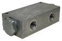 DFR12S06|25 GPM flow divider (inlet #12 ORB) (outlet x 2 #10 ORB)