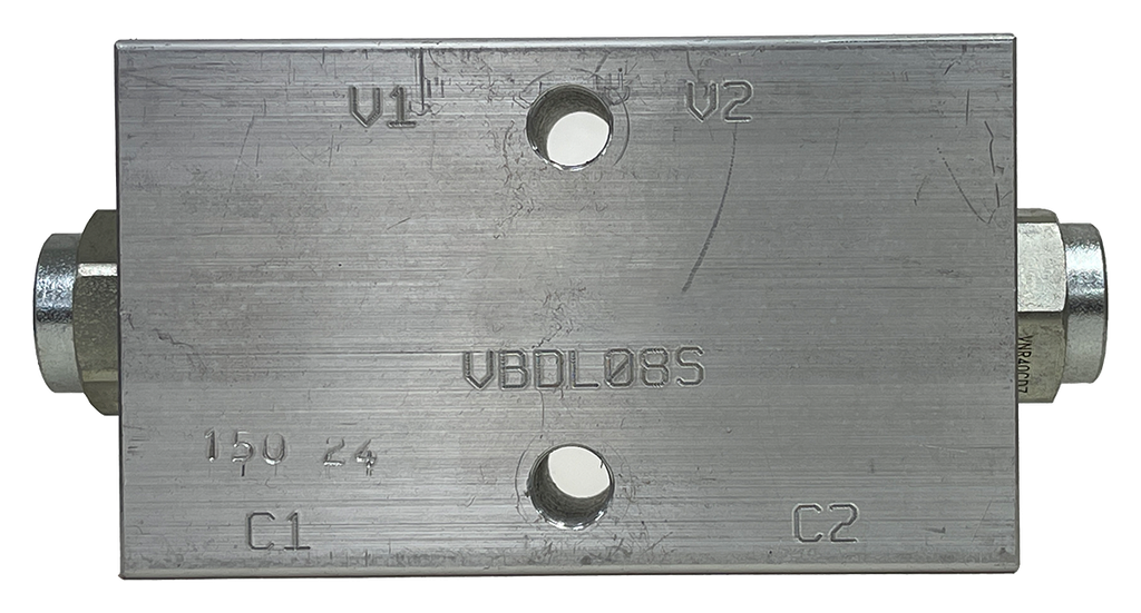 VBDL08S|Double PO check valve (#8 SAE ports)
