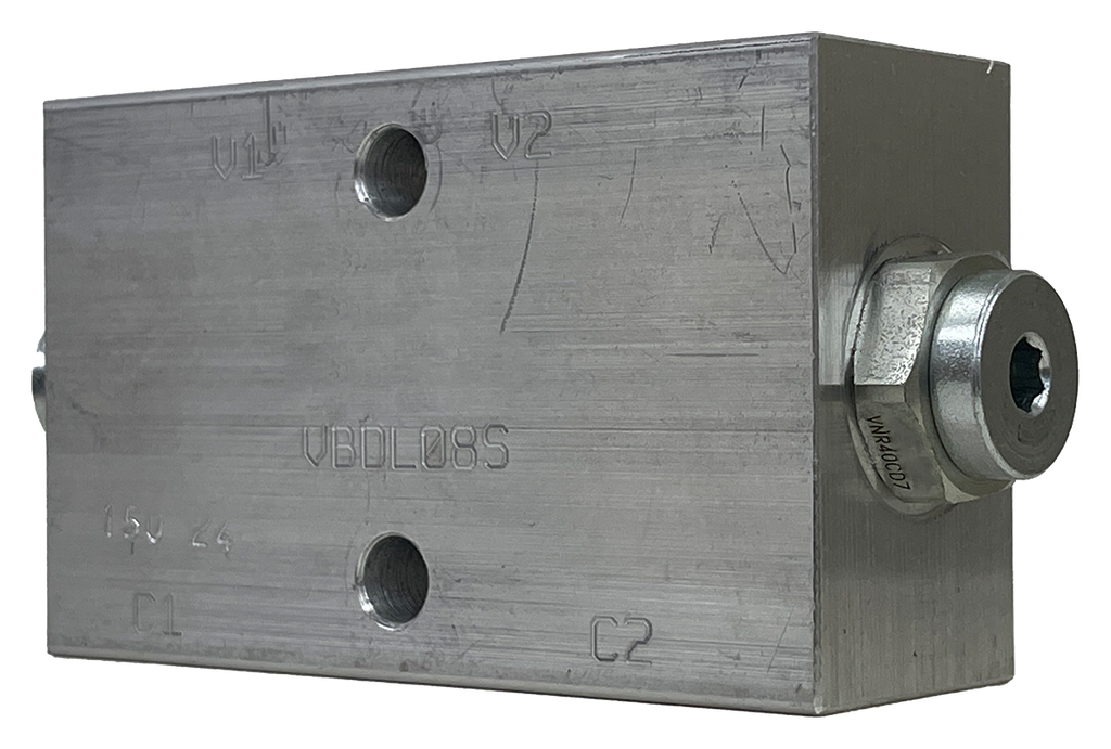 VBDL08S|Double PO check valve (#8 SAE ports)