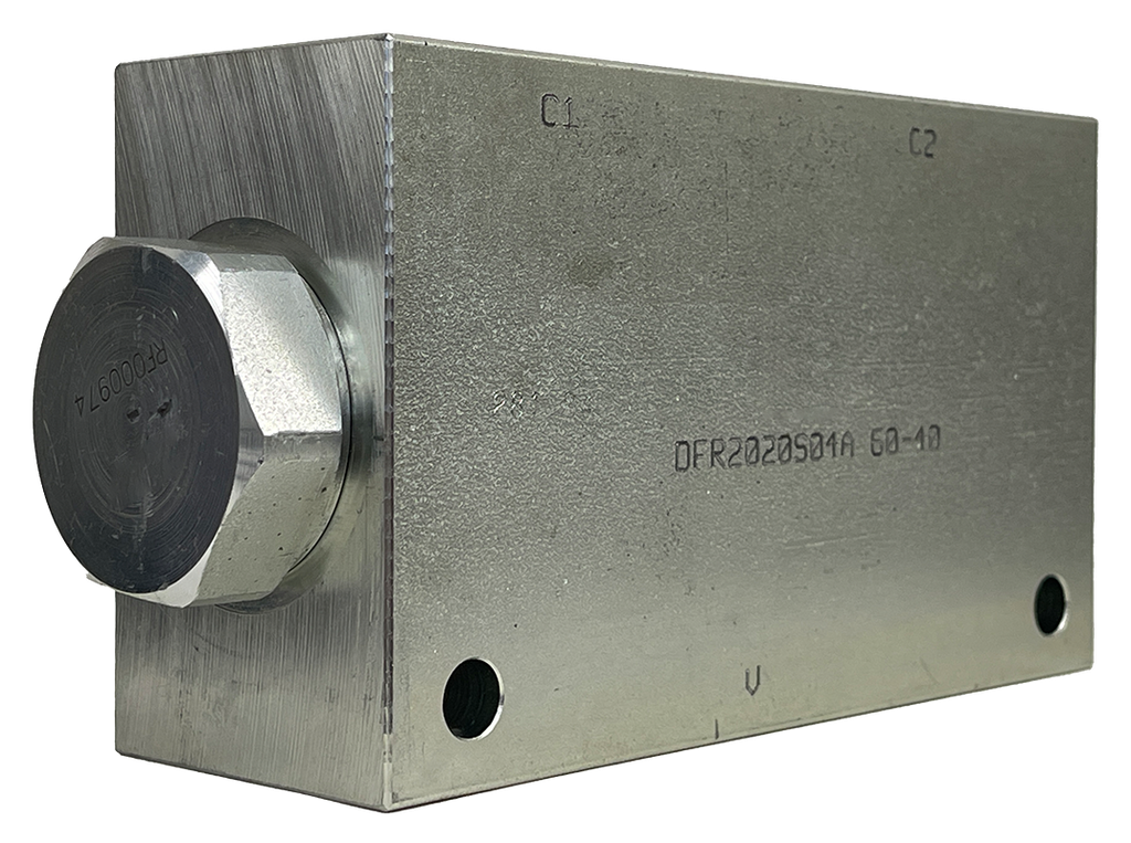 DFR202004A 60-40|Steel 60/40 flow divider
