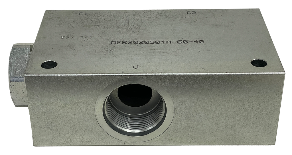 DFR202004A 60-40|Steel 60/40 flow divider