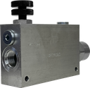 RFP-A-12-A-SAE10|Pressure compensated flow control, 3 way, 100 l/min, 26 gpm inlet, 17 gpm regulated
