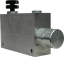 RFP-A-12-A-SAE10|Pressure compensated flow control, 3 way, 100 l/min, 26 gpm inlet, 17 gpm regulated