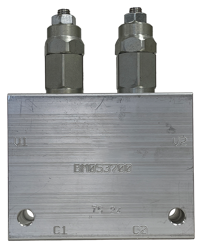 PR21076A|Double counterbalance valve 500-3000 psi, 8 ORB ports