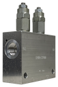 PR21076A|Double counterbalance valve 500-3000 psi, 8 ORB ports