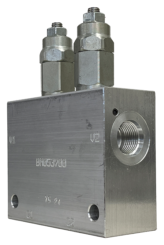 PR21076A|Double counterbalance valve 500-3000 psi, 8 ORB ports