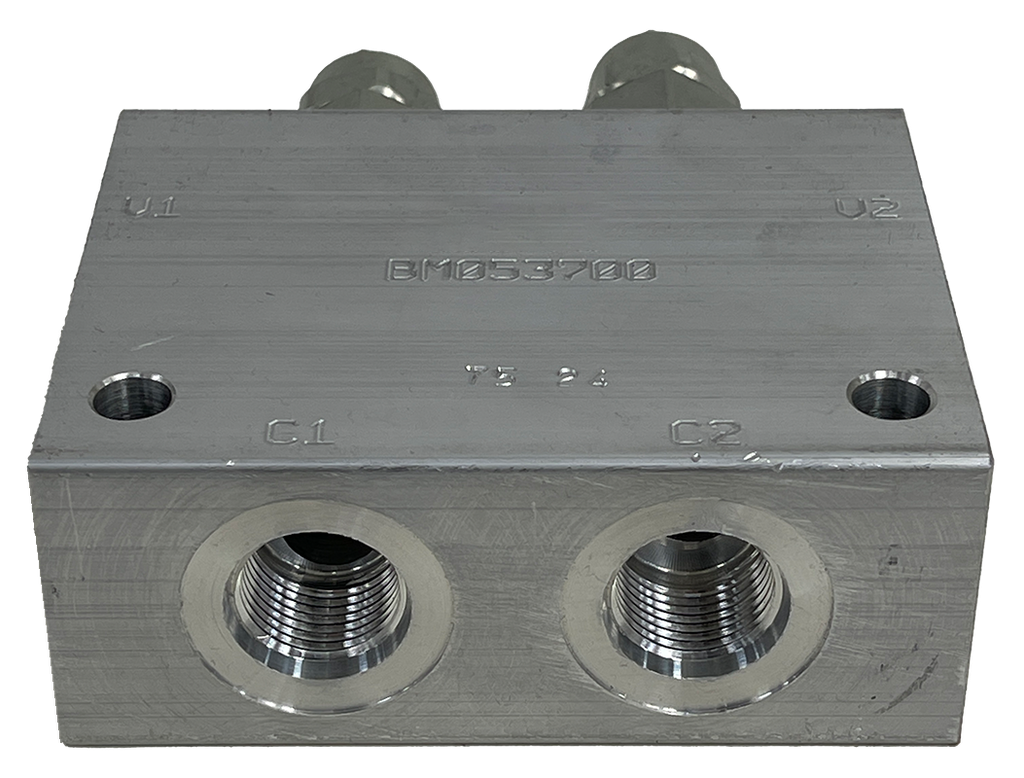 PR21076A|Double counterbalance valve 500-3000 psi, 8 ORB ports