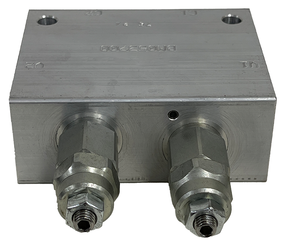 PR21076A|Double counterbalance valve 500-3000 psi, 8 ORB ports