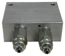 PR21076A|Double counterbalance valve 500-3000 psi, 8 ORB ports