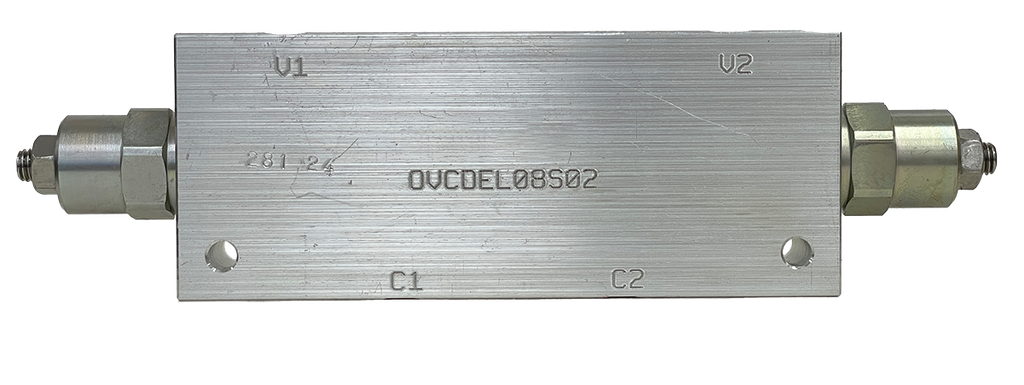 OVCDEL08S02|Counterbalance valve and body #8 SAE ports