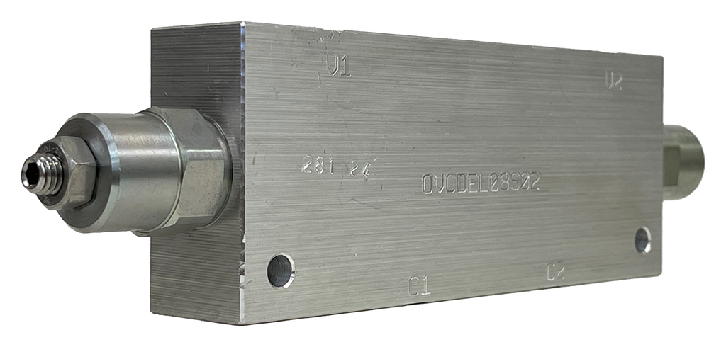 OVCDEL08S02|Counterbalance valve and body #8 SAE ports