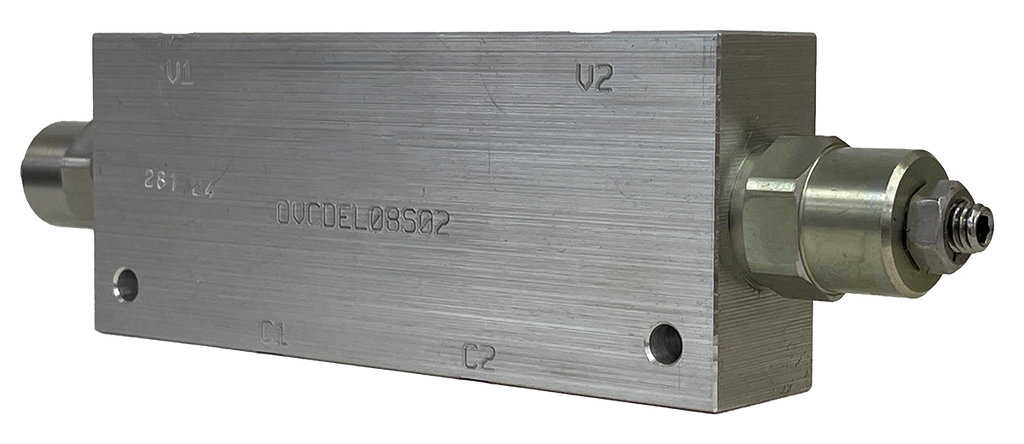 OVCDEL08S02|Counterbalance valve and body #8 SAE ports