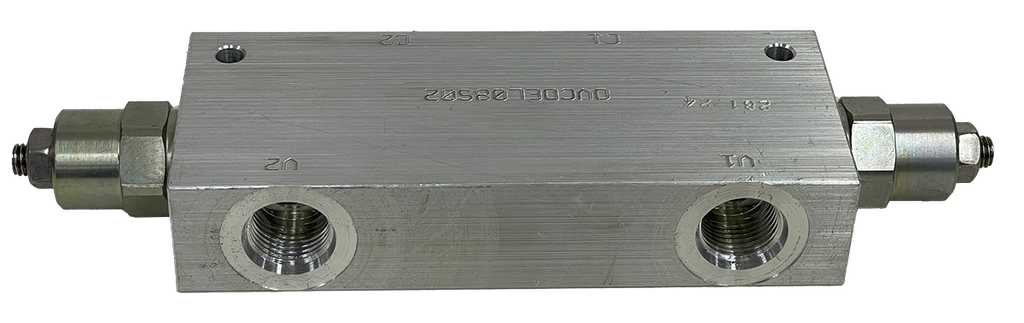 OVCDEL08S02|Counterbalance valve and body #8 SAE ports