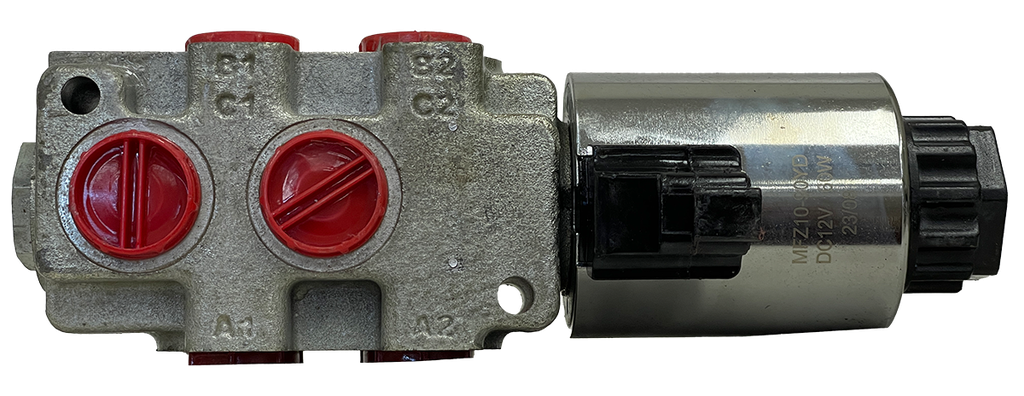 2SGL-DVTER-SAE10-D12-BAFD-DBL|6 way Selector valve 12 VDC - Banked as double - Deutsch