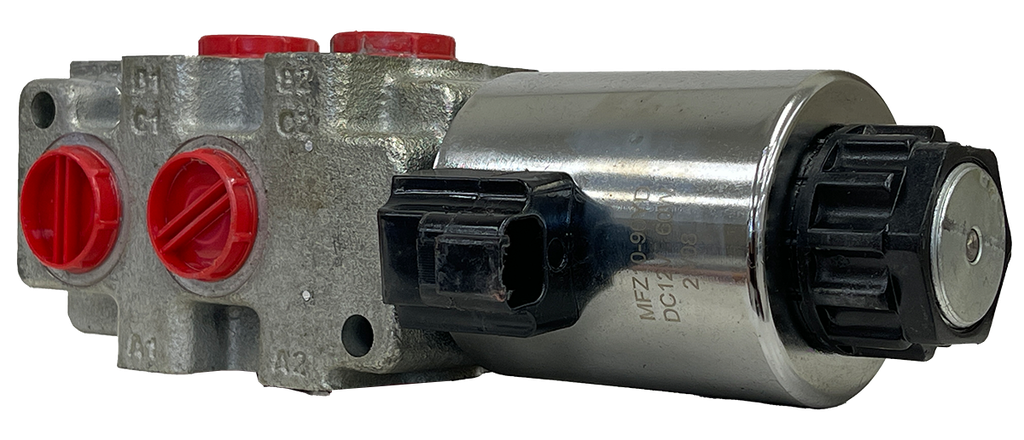 2SGL-DVTER-SAE10-D12-BAFD-DBL|6 way Selector valve 12 VDC - Banked as double - Deutsch