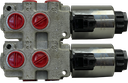 2SGL-DVTER-SAE10-D24-BAFD-DBL|6 way selector valve 24 VDC - Banked as double - Deutsch
