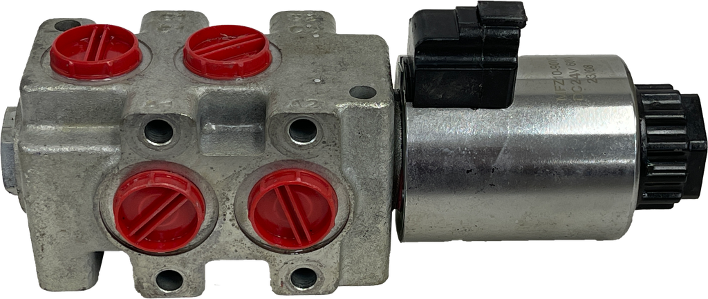 2SGL-DVTER-SAE10-D24-BAFD-DBL|6 way selector valve 24 VDC - Banked as double - Deutsch