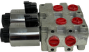 2SGL-DVTER-SAE10-D24-BAFD-DBL|6 way selector valve 24 VDC - Banked as double - Deutsch