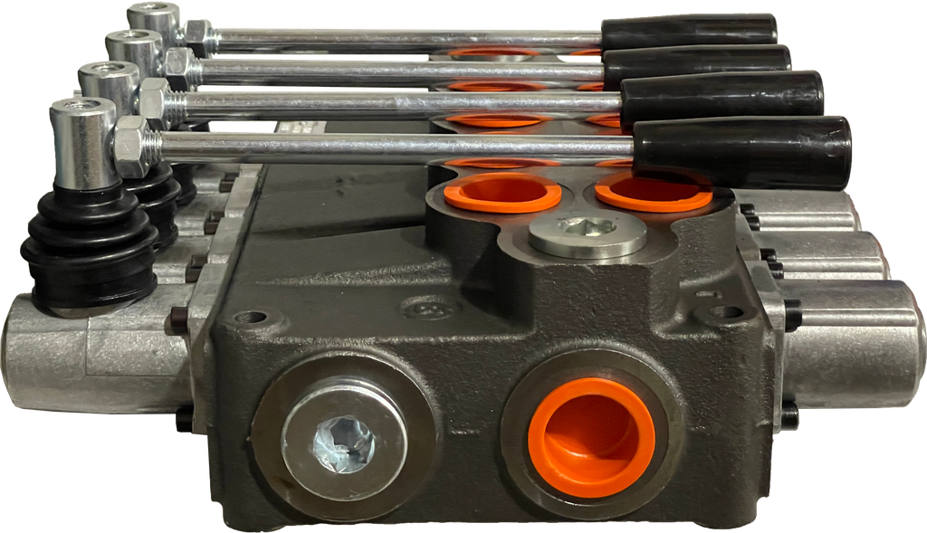 04P120/4x(A1KZ1)-S|4 Spool P120 valve with levers