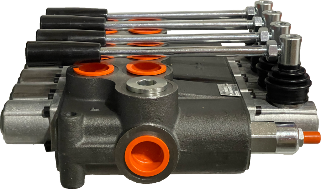 04P120/4x(A1KZ1)-S|4 Spool P120 valve with levers