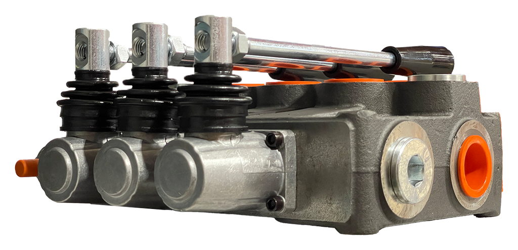 03P120/3x(A1KZ1)-S|3 Spool P120 valve with levers