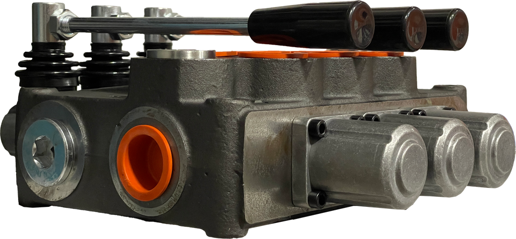 03P120/3x(A1KZ1)-S|3 Spool P120 valve with levers