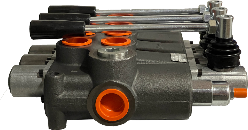 03P120/3x(A1KZ1)-S|3 Spool P120 valve with levers
