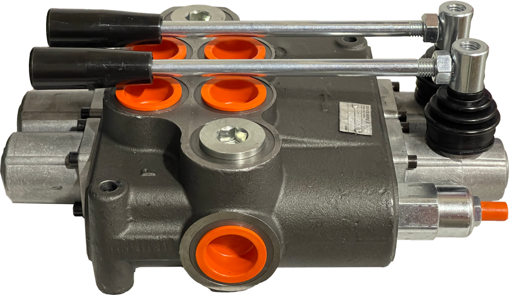02P120/2x(A1KZ1)-S|2 Spool P120 valve with levers