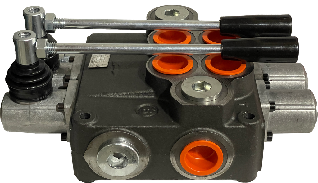 02P120/2x(A1KZ1)-S|2 Spool P120 valve with levers
