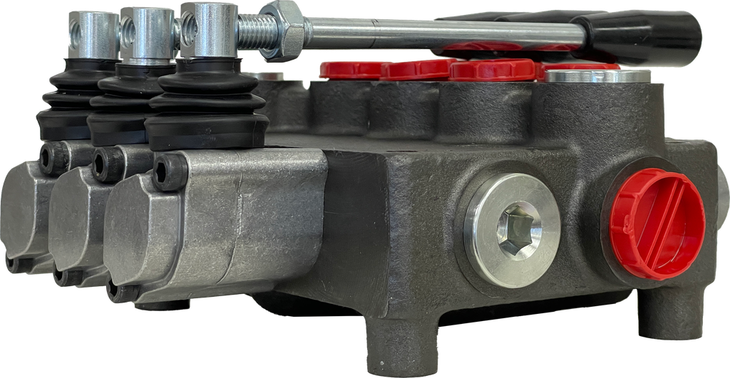 3Z80/1/3x(A1KZ1)-S|3 Spool Z80 valve with levers