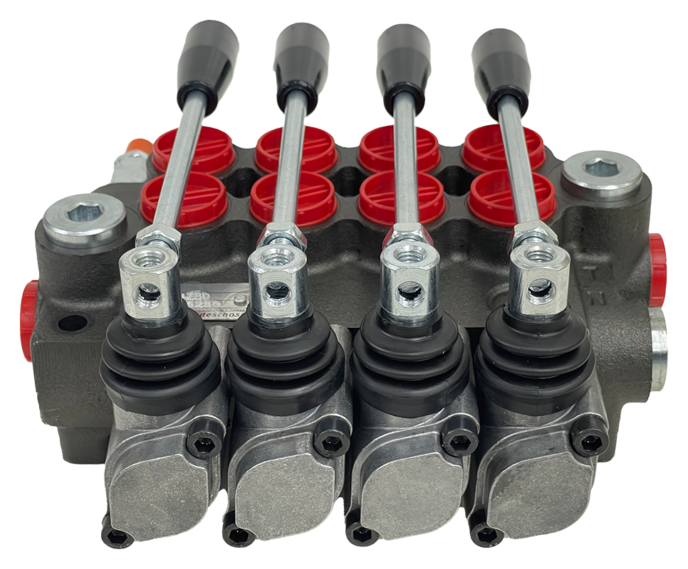 4Z50/1/4x(A1KZ1)-S|4 Spool Z50 valve with levers