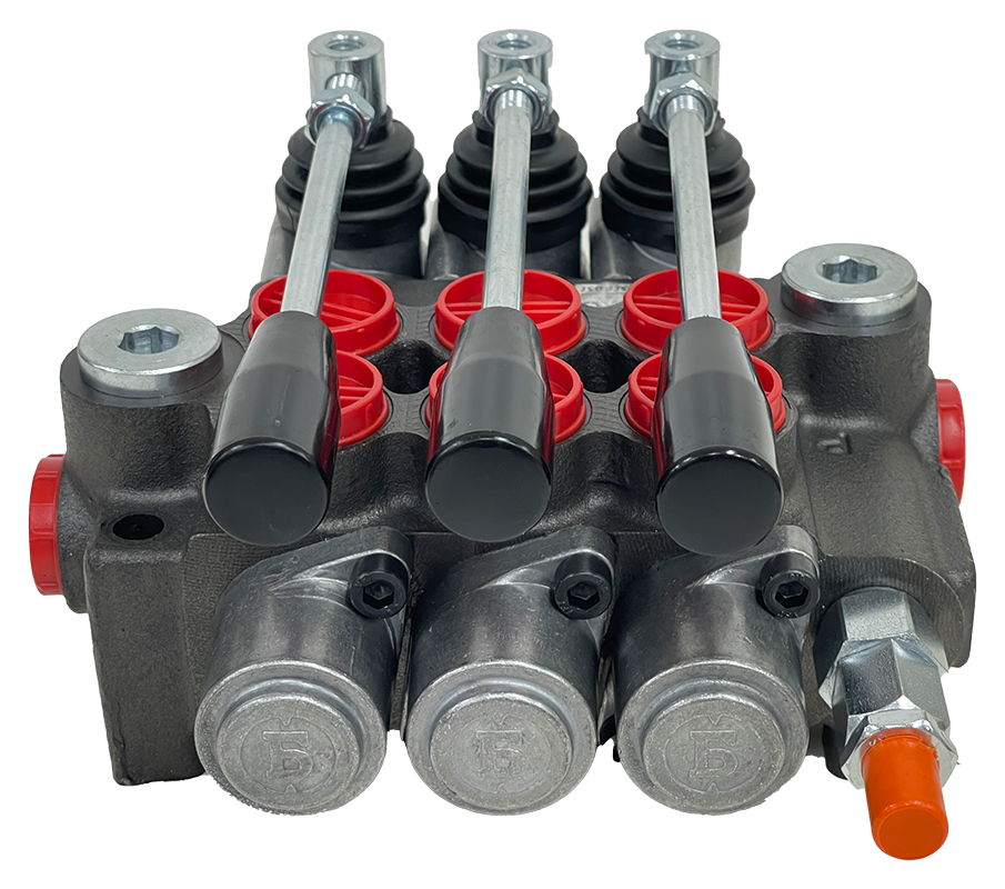 3Z50/1/3x(A1KZ1)-S|3 Spool Z50 valve with levers