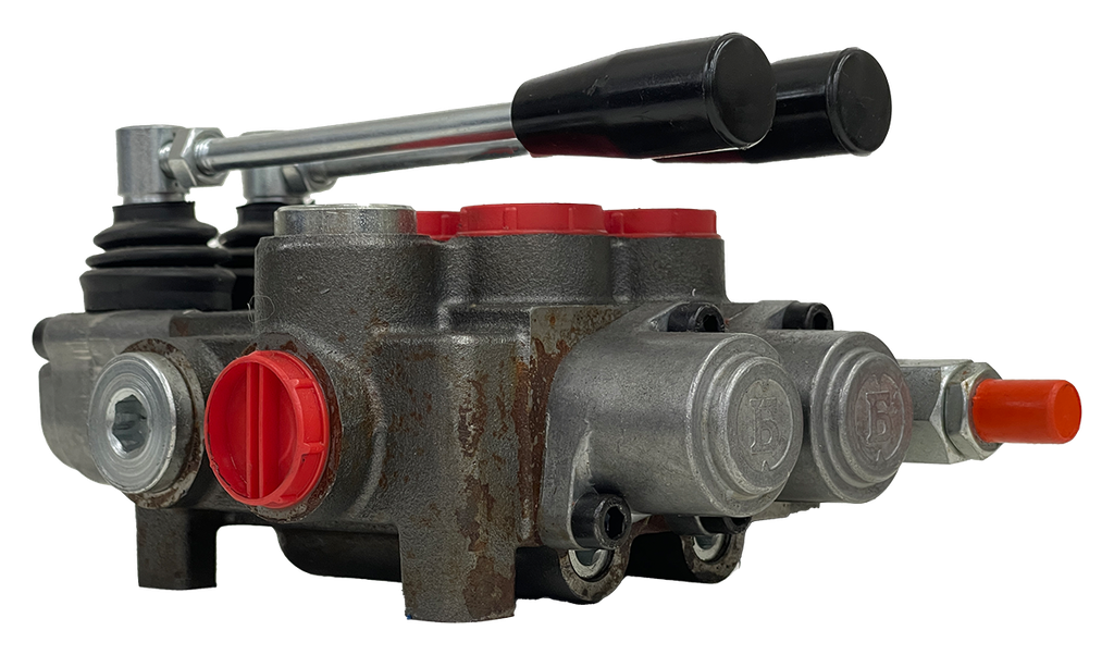 2P401Ap1Ap1SKZI|2 spool valve with handles and metering spools