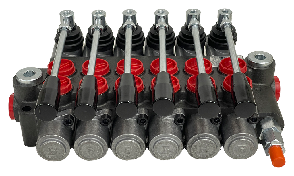 06Z50/6x(A1KZ1)-S|6 Spool Z50 valve with levers