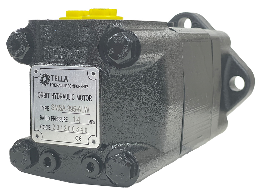 SMSA-395-ALW|395 CC motor 4 bolt SAE A mount 1.25" shaft with threaded mount holes for relief by ports. #10 SAE Ports