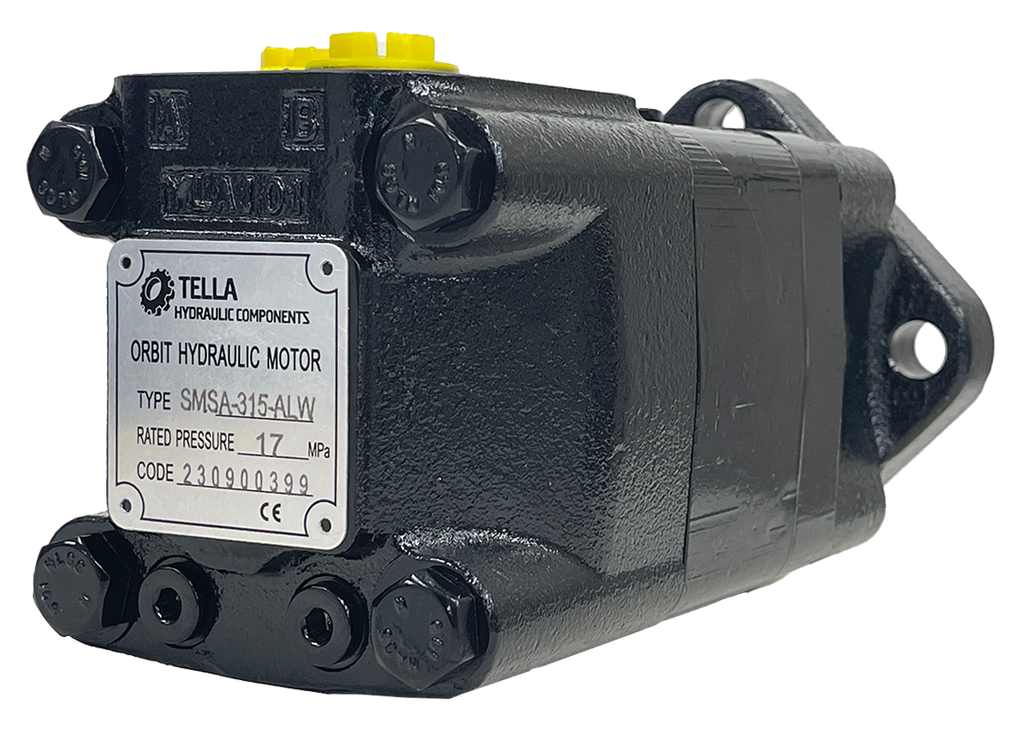 SMSA-315-ALW|315 CC motor 4 bolt SAE A mount 1.25" shaft with threaded mount holes for relief by ports. #10 SAE Ports