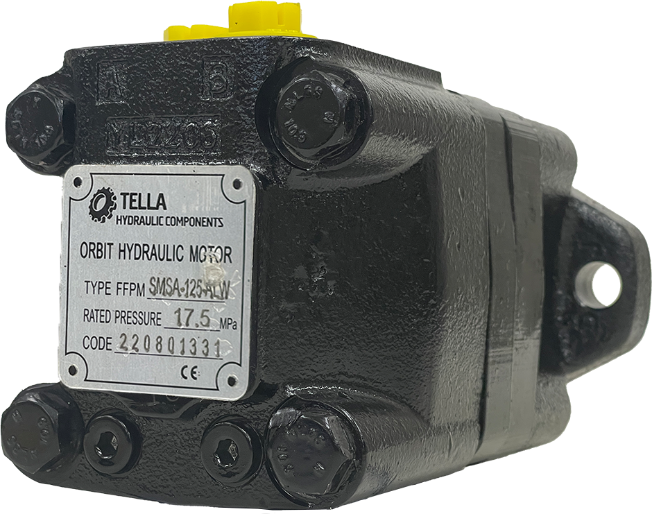SMSA-125-BLW|125 CC motor 2 bolt SAE A mount 1.25" shaft with threaded mount holes for relief by ports. #10 SAE Ports