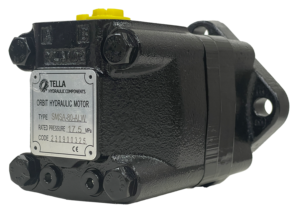 SMSA-80-ALW|80 CC motor 4 bolt SAE A mount 1.25" shaft with threaded mount holes for relief by ports. #10 SAE Ports
