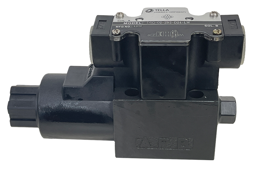 DSG-02-2B2-D24-LW|2 Position Spring Return Single Solenoid 24VDC Wire Box