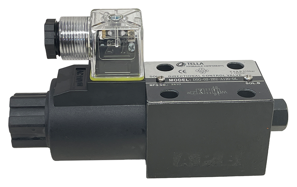 DSG-02-2B2-A120-DL|2 Position Spring Return Single Solenoid 120VAC DIN