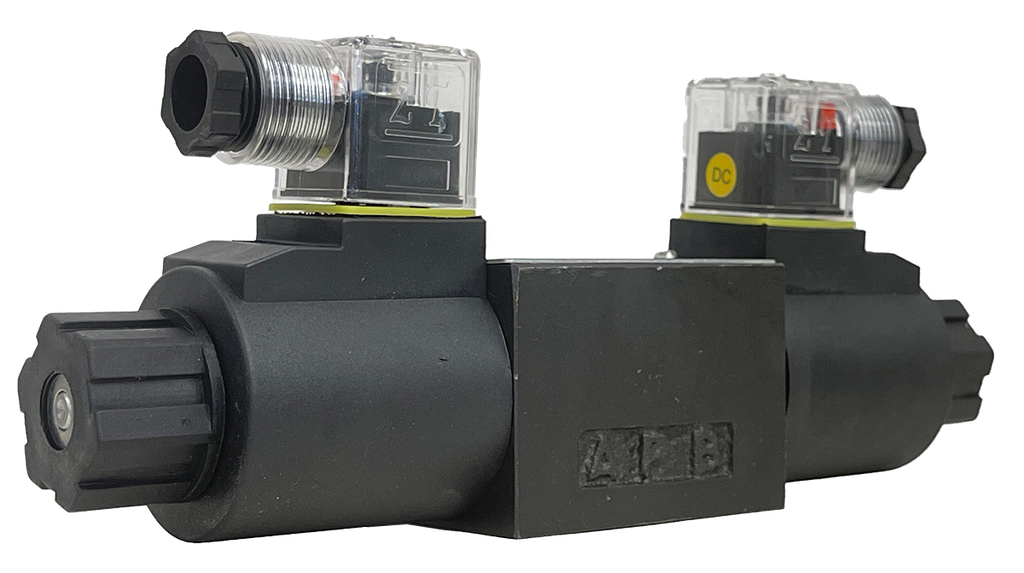 DSG-02-2D2-D24-DL|D03 valve, detented 24VDC with DIN connection