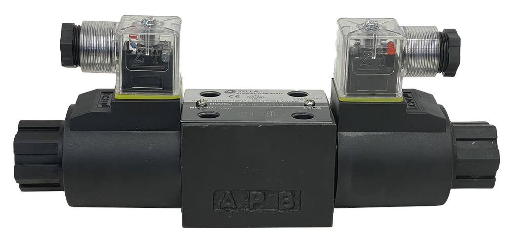DSG-02-2D2-D24-DL|D03 valve, detented 24VDC with DIN connection