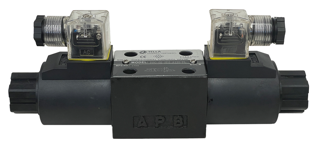 DSG-02-2D2-A120-DL|D03 valve, 2 Position Detented 120VAC DIN Connection